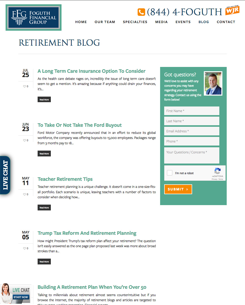 Foguth Financial Group: Retirement Blog