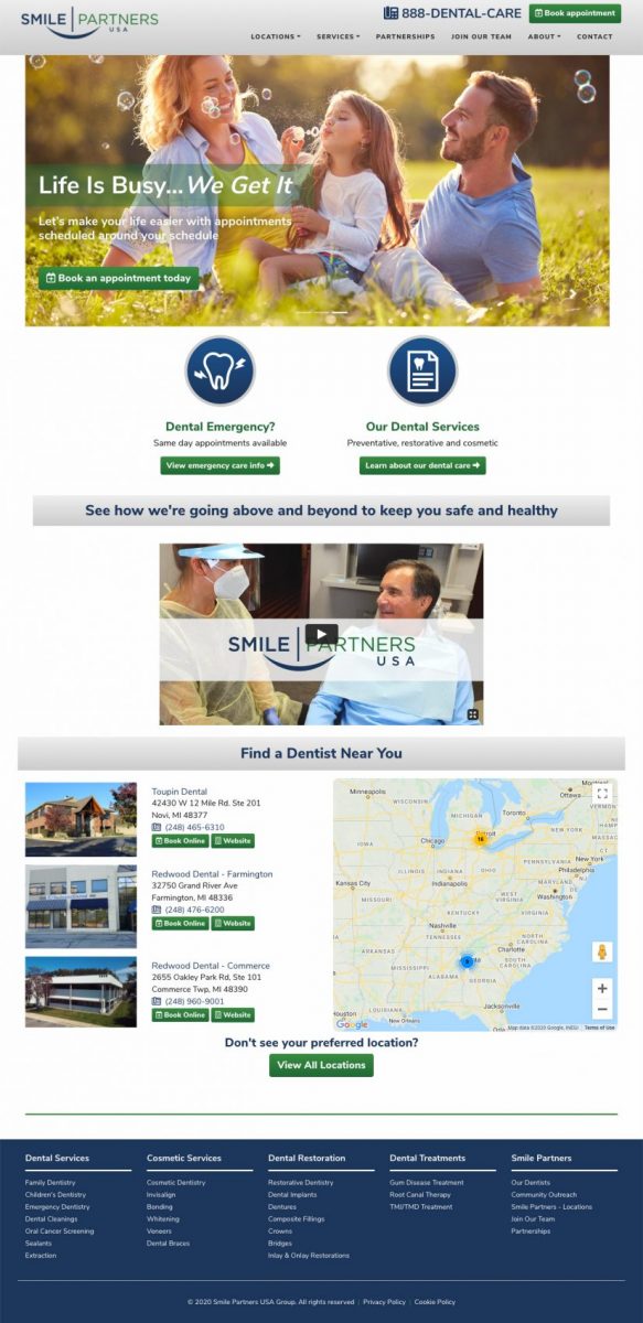 Smile Partners USA Homepage