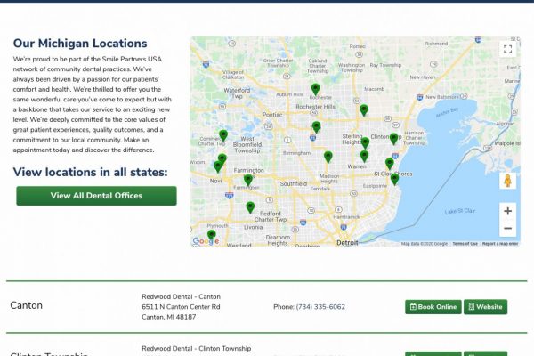 Smile Partners USA Locations Page